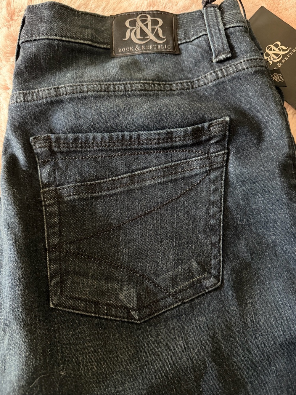 Women’s Rock & Republic Fierce Dark Indigo Flare Jeans sz 16